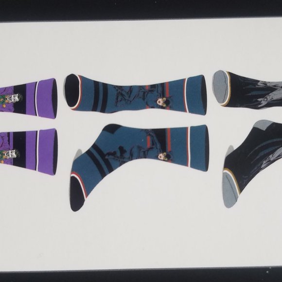 batman men casual crew socks with harley quinn - Picture 4 of 6